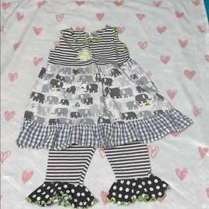 Baxter & Beatrice 2pc Capri set 3T